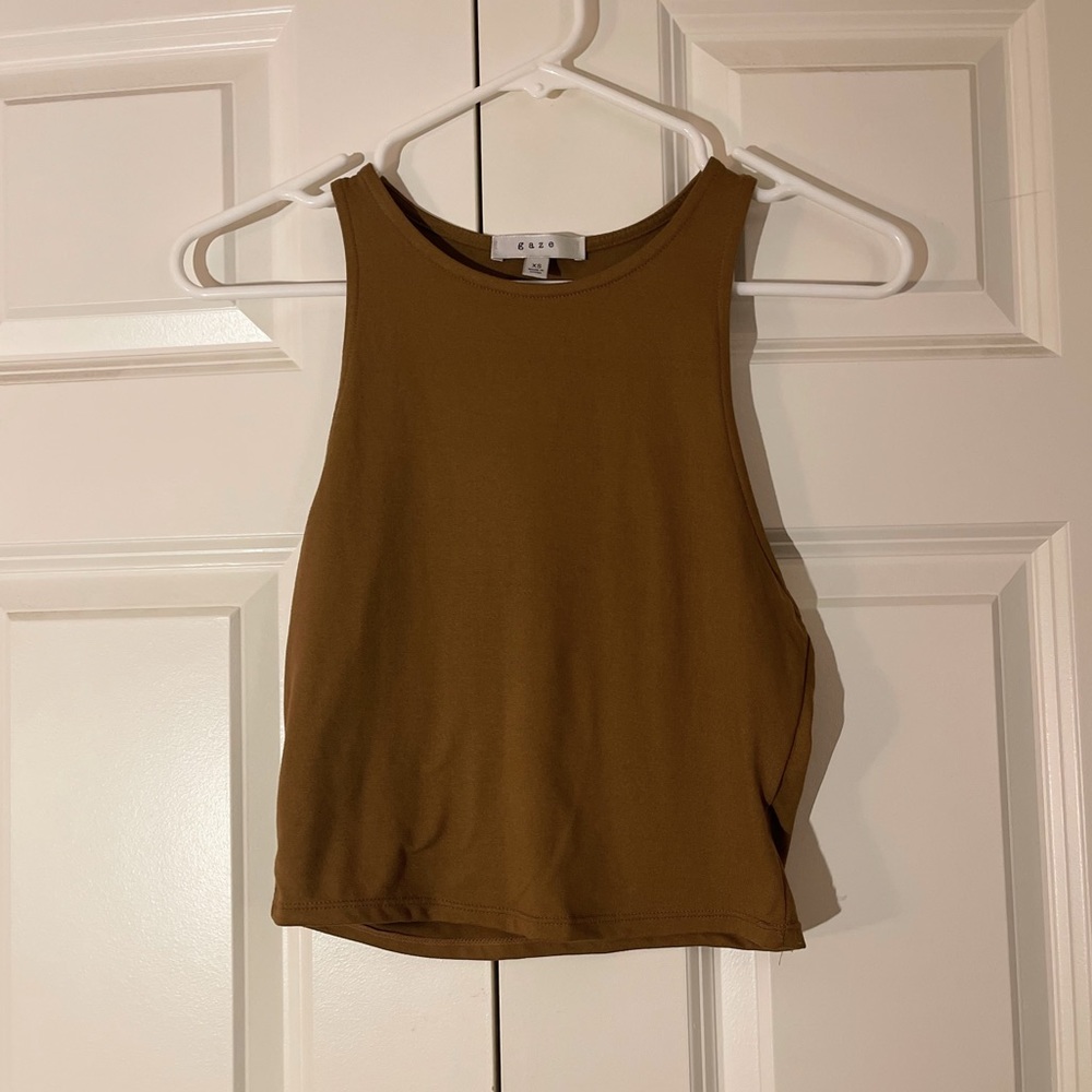 Gaze XS flowy brown tank top